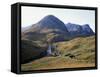 Glencoe and the Three Sisters, Highland Region, Scotland, United Kingdom-Roy Rainford-Framed Stretched Canvas