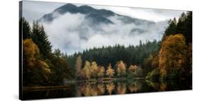 Glencoe Lochan in autumn, Highlands, Scotland, United Kingdom, Europe-Karen Deakin-Stretched Canvas