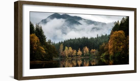 Glencoe Lochan in autumn, Highlands, Scotland, United Kingdom, Europe-Karen Deakin-Framed Photographic Print