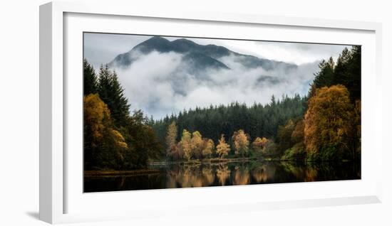 Glencoe Lochan in autumn, Highlands, Scotland, United Kingdom, Europe-Karen Deakin-Framed Photographic Print