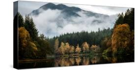 Glencoe Lochan in autumn, Highlands, Scotland, United Kingdom, Europe-Karen Deakin-Stretched Canvas