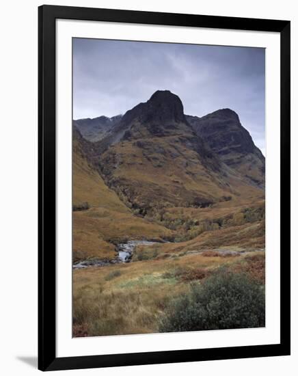 Glencoe Pass, Impressive Landmark and Site of the Massacre of Glencoe, Highland Region, Scotland-Patrick Dieudonne-Framed Photographic Print