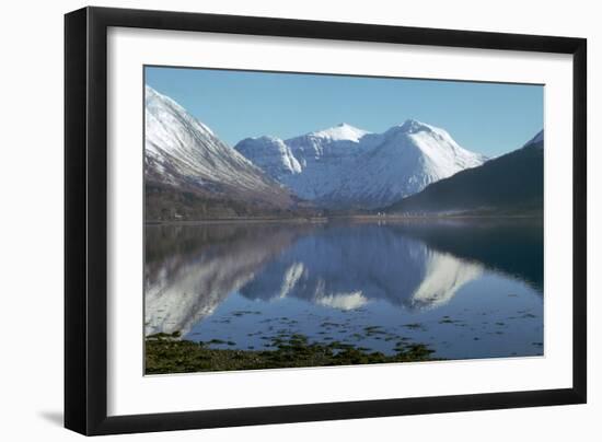 Glencoe Peaks in February-CM Dixon-Framed Photographic Print