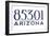 Glendale, Arizona - 85301 Zip Code (Blue)-Lantern Press-Framed Art Print