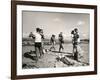 Glendale Junior College Students Dancing to Music From a Portable Radio on Balboa Beach-Peter Stackpole-Framed Photographic Print