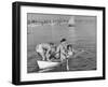 Glendale Students Boating at the Beach-Peter Stackpole-Framed Photographic Print