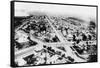 Glendive, Montana - Aerial of Residence District-Lantern Press-Framed Stretched Canvas