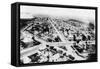 Glendive, Montana - Aerial of Residence District-Lantern Press-Framed Stretched Canvas