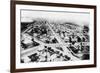 Glendive, Montana - Aerial of Residence District-Lantern Press-Framed Art Print
