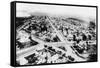 Glendive, Montana - Aerial of Residence District-Lantern Press-Framed Stretched Canvas