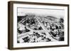 Glendive, Montana - Aerial of Residence District-Lantern Press-Framed Art Print