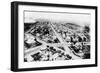 Glendive, Montana - Aerial of Residence District-Lantern Press-Framed Art Print