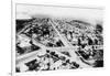 Glendive, Montana - Aerial of Residence District-Lantern Press-Framed Art Print