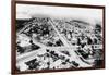 Glendive, Montana - Aerial of Residence District-Lantern Press-Framed Art Print