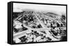 Glendive, Montana - Aerial of Residence District-Lantern Press-Framed Stretched Canvas