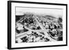 Glendive, Montana - Aerial of Residence District-Lantern Press-Framed Art Print