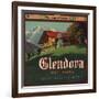 Glendora Alps Brand - Glendora, California - Citrus Crate Label-Lantern Press-Framed Art Print
