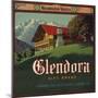 Glendora Alps Brand - Glendora, California - Citrus Crate Label-Lantern Press-Mounted Art Print