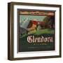 Glendora Alps Brand - Glendora, California - Citrus Crate Label-Lantern Press-Framed Art Print