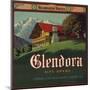 Glendora Alps Brand - Glendora, California - Citrus Crate Label-Lantern Press-Mounted Art Print