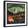Glendora Home Brand - Glendora, California - Citrus Crate Label-Lantern Press-Framed Art Print