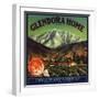 Glendora Home Brand - Glendora, California - Citrus Crate Label-Lantern Press-Framed Art Print