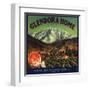 Glendora Home Brand - Glendora, California - Citrus Crate Label-Lantern Press-Framed Art Print