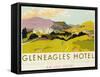 Gleneagles Hotel, Poster Advertising the Lms, 1924-English School-Framed Stretched Canvas