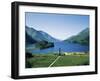 Glenfinnan and Loch Shiel, Highland Region, Scotland, United Kingdom-Hans Peter Merten-Framed Photographic Print