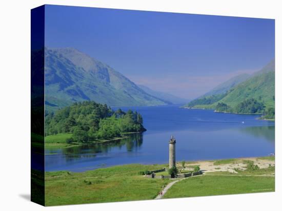 Glenfinnan Monument and Loch Shiel, Highlands Region, Scotland, UK, Europe-Kathy Collins-Stretched Canvas