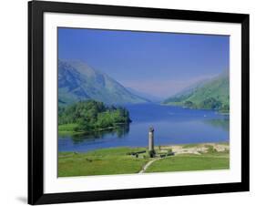 Glenfinnan Monument and Loch Shiel, Highlands Region, Scotland, UK, Europe-Kathy Collins-Framed Photographic Print