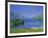 Glenfinnan Monument and Loch Shiel, Highlands Region, Scotland, UK, Europe-Kathy Collins-Framed Photographic Print