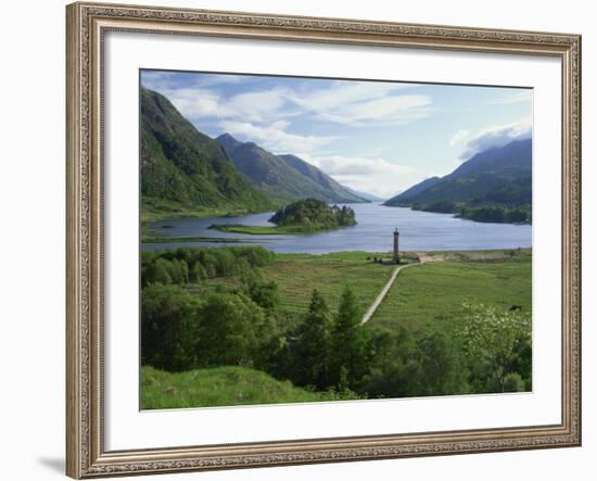 Glenfinnan Monument Beside Loch Shiel, Highlands, Scotland, United Kingdom, Europe-null-Framed Photographic Print