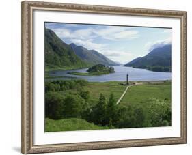 Glenfinnan Monument Beside Loch Shiel, Highlands, Scotland, United Kingdom, Europe-null-Framed Photographic Print