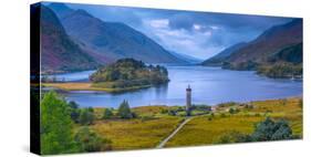 Glenfinnan Monument to the 1745 Landing of Bonnie Prince Charlie at Start of the Jacobite Rising-Alan Copson-Stretched Canvas