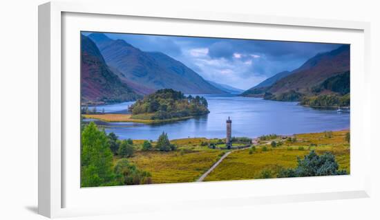 Glenfinnan Monument to the 1745 Landing of Bonnie Prince Charlie at Start of the Jacobite Rising-Alan Copson-Framed Photographic Print