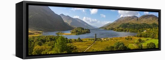 Glenfinnan Monument to the 1745 Landing of Bonnie Prince Charlie at Start of the Jacobite Rising-Alan Copson-Framed Stretched Canvas