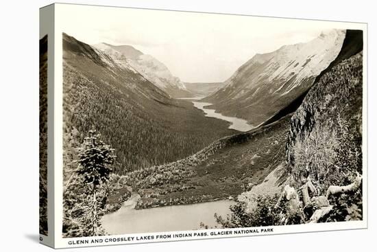 Glenn and Corssley Lakes, Glacier-null-Stretched Canvas