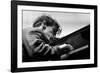 Glenn Gould performing with the Berlin Philharmonic Orchestra under Herbert von Karajan.Berlin1957-Erich Lessing-Framed Photographic Print