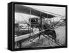 Glenn Martin Delivering Newspapers in His Airplane, 1911-null-Framed Stretched Canvas