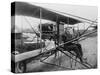 Glenn Martin Delivering Newspapers in His Airplane, 1911-null-Stretched Canvas
