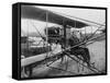 Glenn Martin Delivering Newspapers in His Airplane, 1911-null-Framed Stretched Canvas