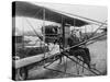 Glenn Martin Delivering Newspapers in His Airplane, 1911-null-Stretched Canvas