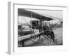 Glenn Martin Delivering Newspapers in His Airplane, 1911-null-Framed Photo