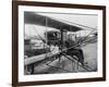 Glenn Martin Delivering Newspapers in His Airplane, 1911-null-Framed Photo