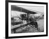 Glenn Martin Delivering Newspapers in His Airplane, 1911-null-Framed Photo