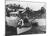 Glenn Martin with China Clipper - Catalina 25th Anniversary Photograph-Lantern Press-Mounted Art Print