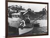 Glenn Martin with China Clipper - Catalina 25th Anniversary Photograph-Lantern Press-Framed Art Print