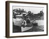 Glenn Martin with China Clipper - Catalina 25th Anniversary Photograph-Lantern Press-Framed Art Print