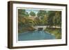 Glenn Miller Park, Richmond, Indiana-null-Framed Art Print